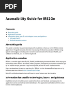 Accessibility Guide For IRS2Go - Internal Revenue Service