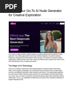 N8ked - Your Go-To AI Nude Generator For Creative Exploration