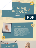 Beige and Yellow Illustrative Portfolio Presentation