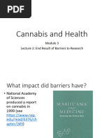 Cannabis and - Helath Module 3 Lecture 2