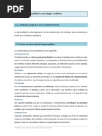 Unidad 2. Personalidad y Psicología Evolutiva SIN EJEMPLOS