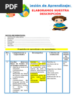 2° Sesión Día 1 Com Elaboramos Nuestra Descripción