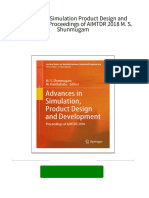 Full Advances in Simulation Product Design and Development Proceedings of AIMTDR 2018 M. S. Shunmugam Ebook All Chapters