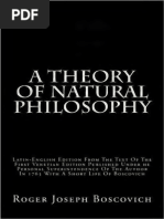 A Theory of Natural Philosophy - Roger Joseph Boscovich