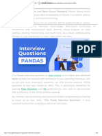 Top 50 Pandas Interview Questions and Answers (2024)