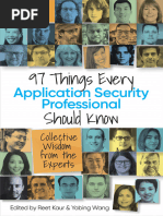 97 Thingseveryapplicationsecurityprofessionalshouldknow