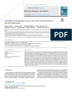 Sustainable Use of Phosphate Waste Rocks From Chara - 2021 - Materials Chemistr