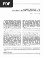 A BRIEF HISTORY OF Psychodermatology Antigo