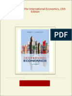 PDF Solution Manual for International Economics, 15th Edition download