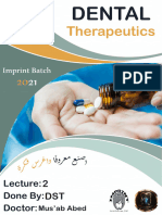 Dental Therapeutics Lec-2