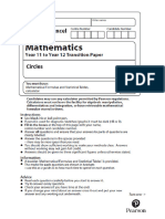 Chapter 6 Circles Question Paper PDF