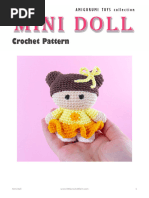 Mini Amigurumi Doll Pattern YouTube ENG