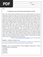 Interpretacao de Texto E Verdade Que o Acai e Uma Das Frutas Mais Caloricas Que Existem 2º Ano Do Ensino Medio Respostas