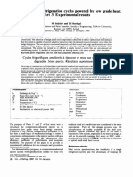 Enhanced Ejector Refrigeration Cycles Powered by Low Grade Heat. Part 3. Experimental