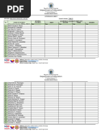 Grade 7 Trust-Attendance Sheet - Quarterly Assembly-Card's Out