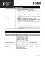 Nageswara Rao BornformatResume