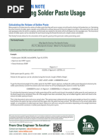 Calculating Solder Paste Usage 98807 r1