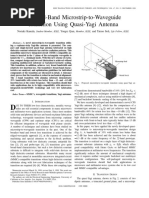 A Broad Band Microstrip To Waveguide Tra