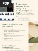 FinalE Commerce Website Project Using CSS HTML and JavaScript