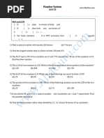 Worksheet Number System 1