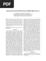 Field Oriented Control of DFIG Based On Modified MRAS Observer