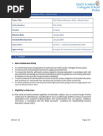 Admissions-Policy Dubai Ncls