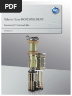 Selector Sizes RC RD RDE RE RF (Supplement) Technical Data 4360563 05 en