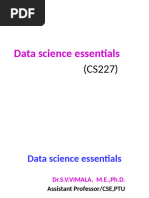 Introduction To Datasciecne