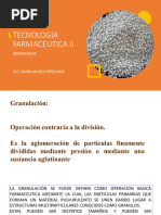 Tecnologia Farmaceutica II Granulacion