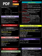 Matrices & Determinant