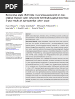 Clinical Oral Implants Res - 2022 - Strauss - Restorative Angle of Zirconia Restorations Cemented On Non Original Titanium