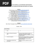 Gestión de Recursos Hídricos y Procedimiento Administrativo Sancionador en Una Institución Municipal Del Distrito de Tarapoto