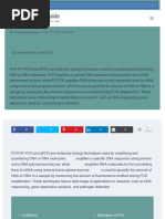 PCR, RT PCR, QPCR