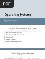 OS Lec. 2 OS Services and Types