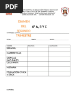 Examen 2d Trimestre Morelos