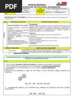 Sesión Mat Problemas Adición y Sustracción Fracciones Manuel 27 Set