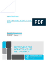 Master Specification - Part Rd-El-C1 - Installation of Lighting For Roads and Public Spaces