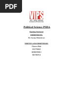 Political Science Psda