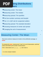 1.3 Describing Distributions With Numbers