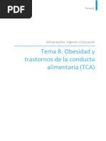 Full Tema 8. Obesidad y Trastornos de La Conducta Alimentaria TCA Esl-ES