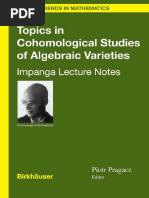 Topics in Cohomological Studies of Algebraic Varieties Impanga Lecture Notes by Piotr Pragacz