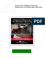 Immediate download Empirical Research for Software Security Foundations and Experience 1st Edition Ben Othmane ebooks 2024