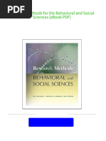 PDF Research Methods For The Behavioral and Social Sciences (Ebook PDF) Download