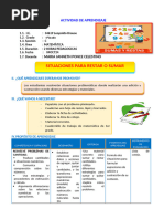 D4 A2 Sesion Mat. Situaciones para Restar o Sumar