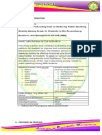 Format of Action Research and Basic Research Template