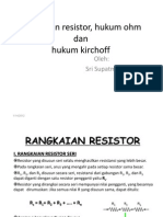 Rangkaian Resistor - Hukum Ohm - Kirchoff