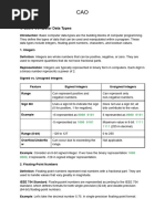 Basic Computer Data Types