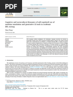 Cognitive and Sociocultural Dynamics of Self-Regulated Use of Machine Translation and Generative AI Tools in Academic EFL Writing