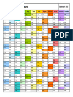 Calendario 2024 Horizontal en Color