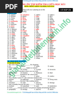 ĐỀ CƯƠNG ÔN TẬP KIỂM TRA GIỮA HỌC KÌ I TA6 KEY